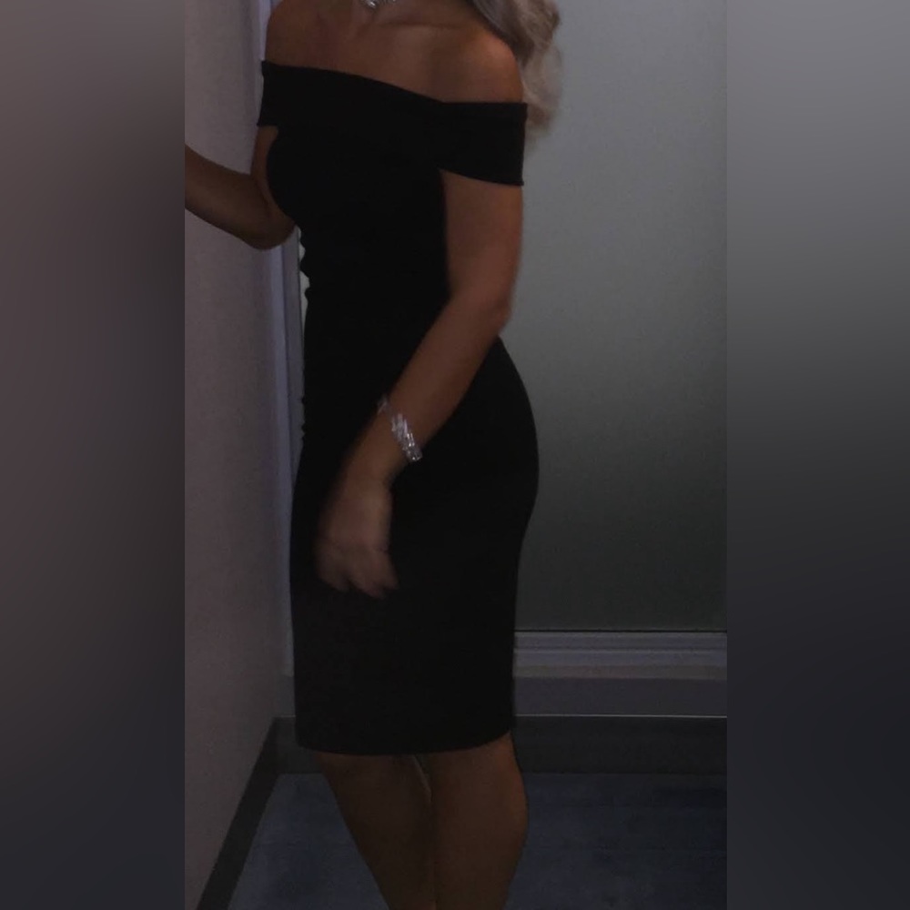 Black Off the Shoulder Dress